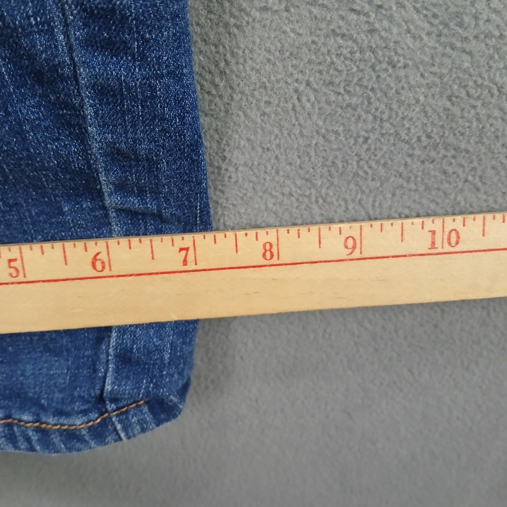 Ring Of Fire Jeans Mens 34x30 Blue Denim Cotton Slim Fit Mid Rise Straight Leg - Picture 12 of 13